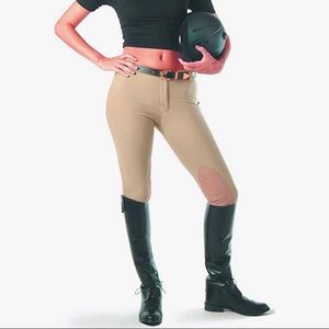 Devon Aire low rise riding pants. Tan, size small.